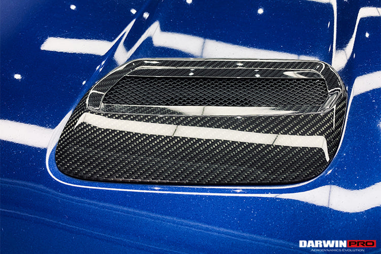 2018-2023 Ford Mustang Carbon Fiber Hood Vents