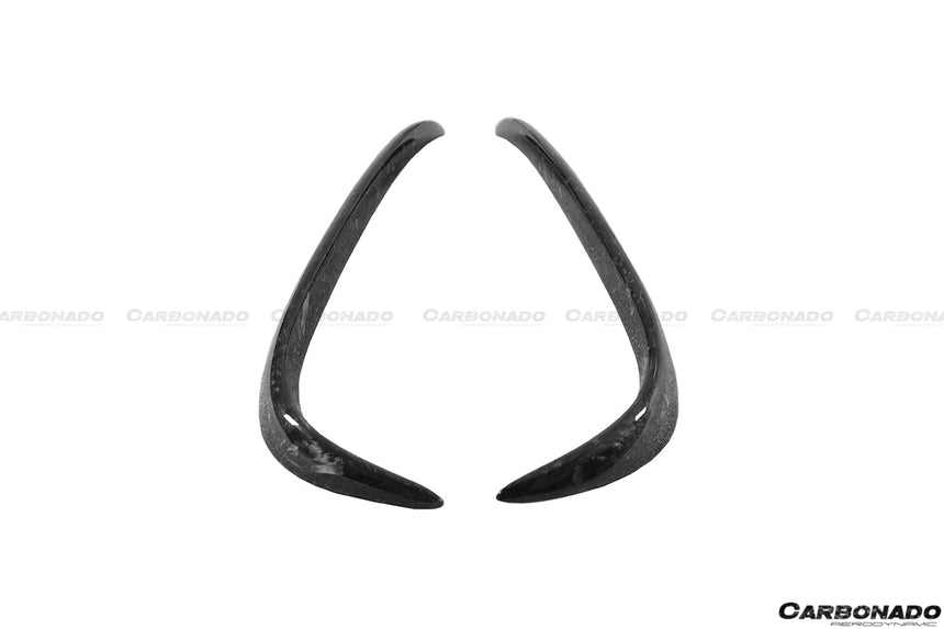 2016-2021 Tesla X SUV RZS Style Carbon Fiber Rear Bumper Canards