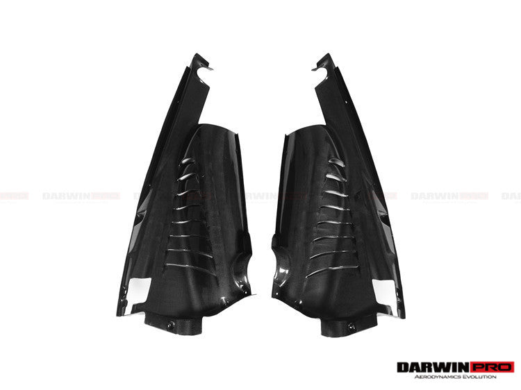 2015-2022 Ferrari 488 GTB/Pista/F8 Dry Carbon Fiber Engine Bay Panels With Heat Protection