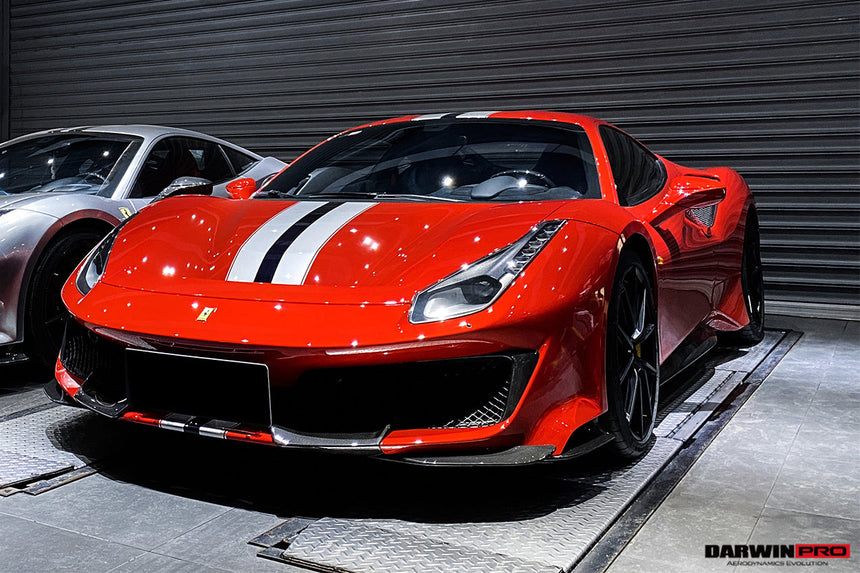 2018-2022 Ferrari 488 Pista Partial Carbon Fiber Front Bumper