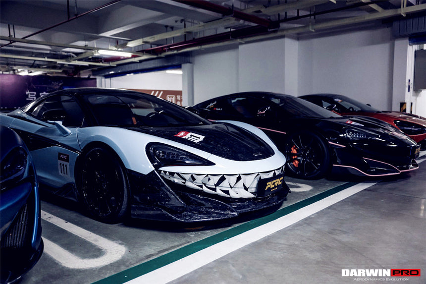 2018-2021 McLaren 600lt Carbon Fiber Front Lip Side Splitter