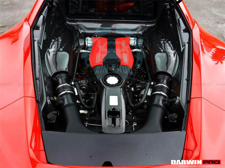 2015-2022 Ferrari 488 GTB/488 PISTA/F8 Dry Carbon Fiber Inner Underscreen panel Replacemnt