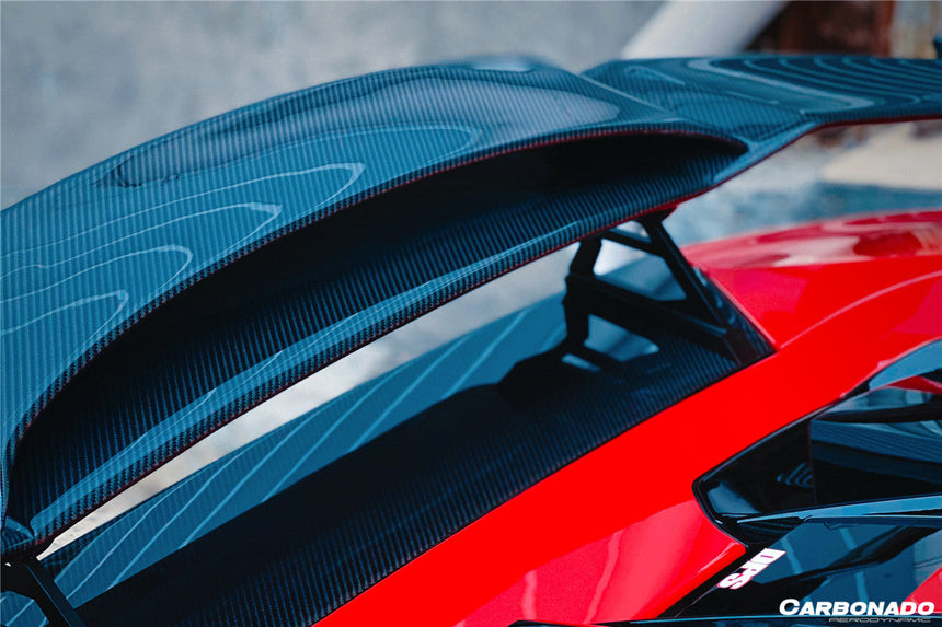2015-2020 Lamborghini Huracan LP610/LP580 MD Style Carbon Fiber Trunk Spoiler w/ Base
