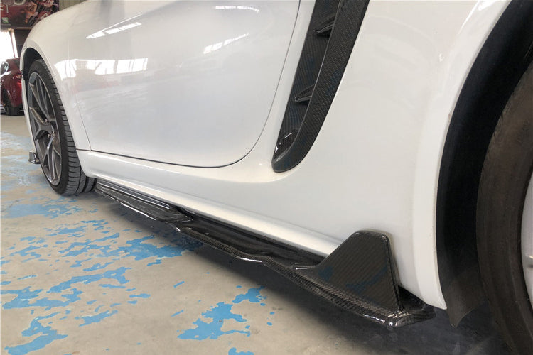 2017-2023 Porsche 718 Cayman/Boxster AM Style Carbon Fiber Side Skirts