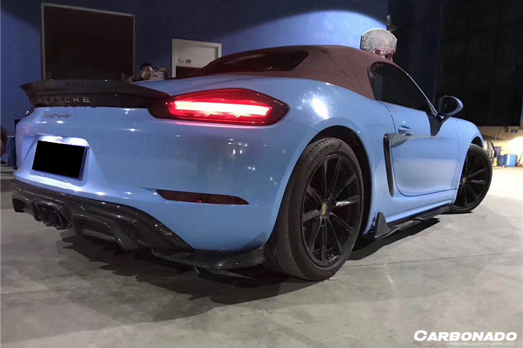 2017-2023 Porsche 718 Cayman/Boxster AM Style Carbon Fiber Side Skirts