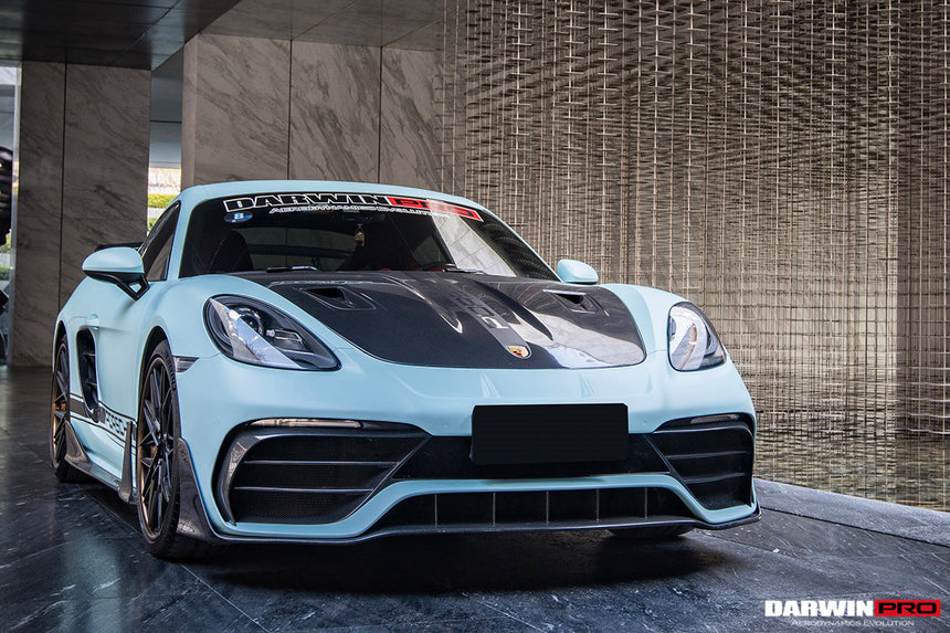 2016-2023 Porsche 718 Cayman/Boxster BKSS Style Partial Carbon Fiber Front Bumper