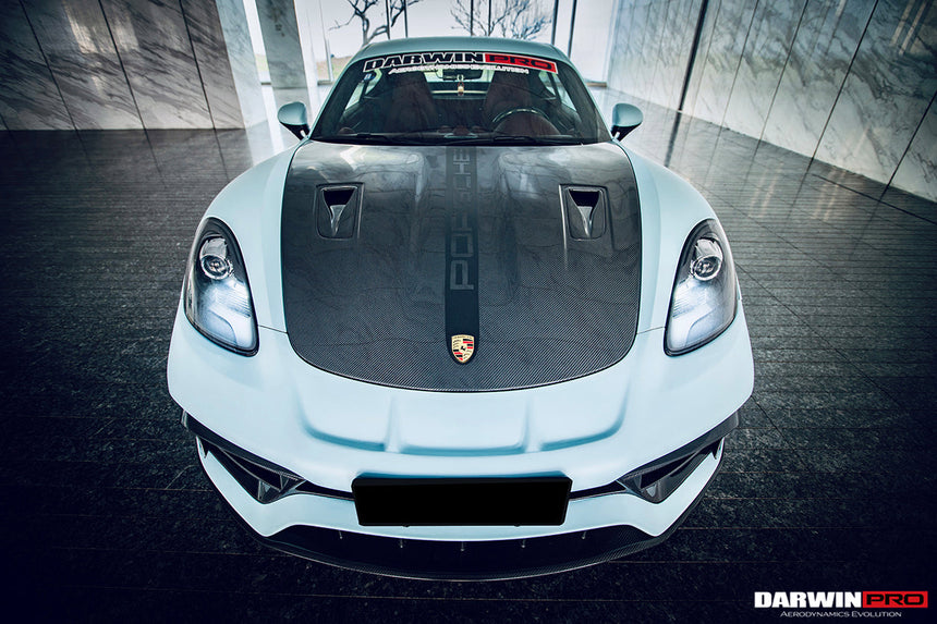 2016-2023 Porsche 718 Cayman/Boxster BKSS Style Partial Carbon Fiber Front Bumper