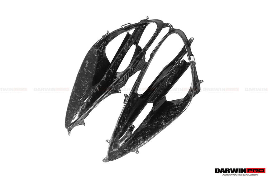 2017-2020 McLaren 720s Dry Carbon Fiber Headlight Inserts Tim Replacement