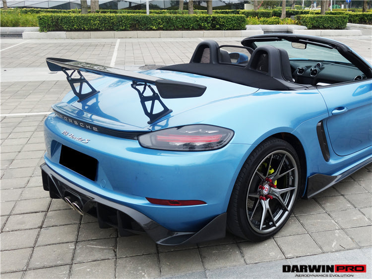 2016-2023 Porsche 718 Boxster BKSS Style Carbon Fiber Rear Trim