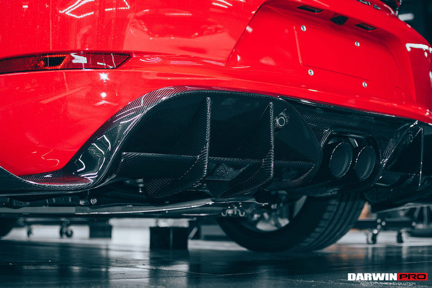 2016-2023 Porsche 718 Cayman/Boxster BKSS Style Carbon Fiber Rear Diffuser