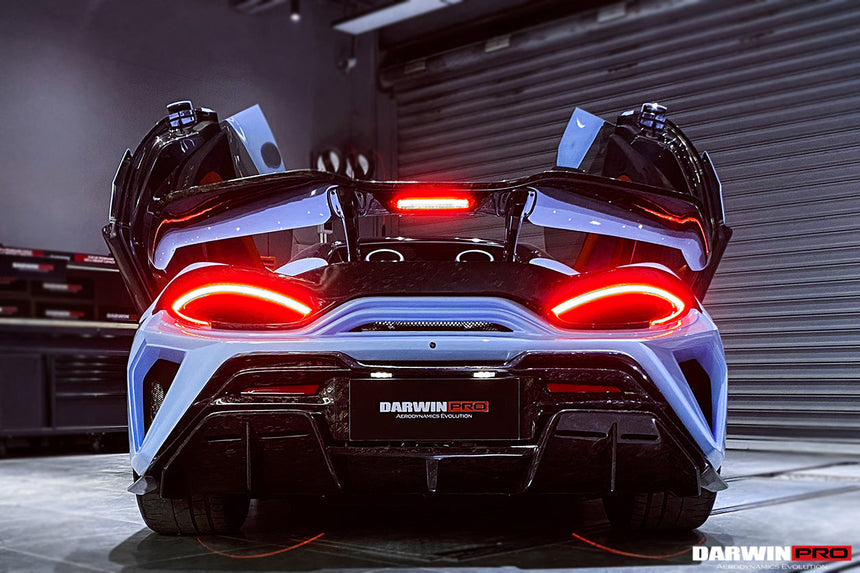 2018-2021 McLaren 600lt BKSS Style Partial Carbon Fiber Rear Bumper