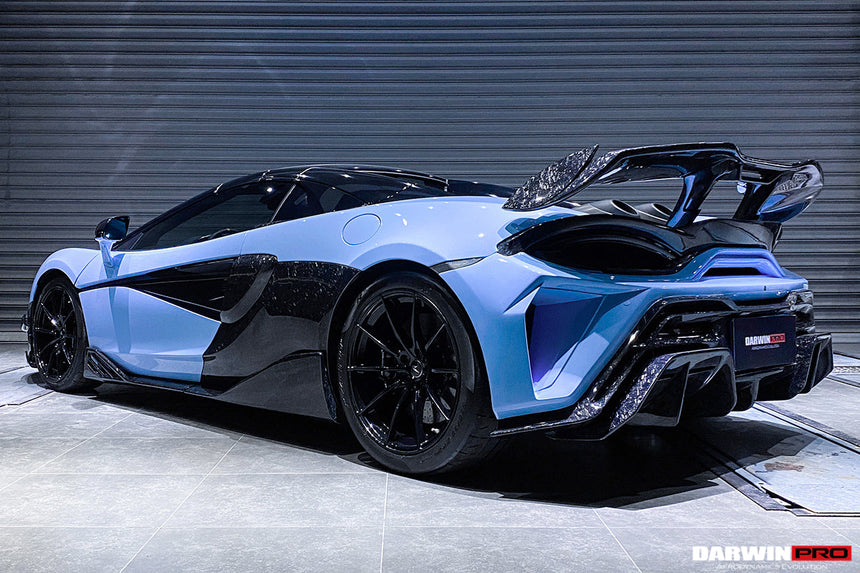 2018-2021 McLaren 600lt BKSS Style Partial Carbon Fiber Rear Bumper