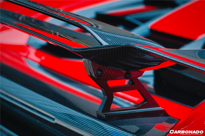 2015-2020 Lamborghini Huracan LP610/LP580 MD Style Carbon Fiber Trunk Spoiler w/ Base