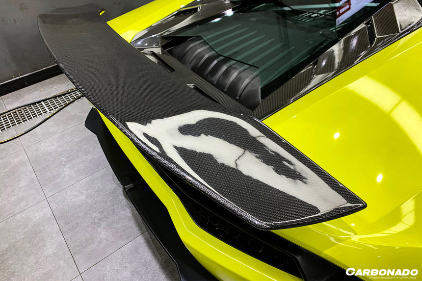 2015-2020 Lamborghini Huracan LP610/LP580 DC Style Carbon Fiber Trunk Spoiler w/ Base