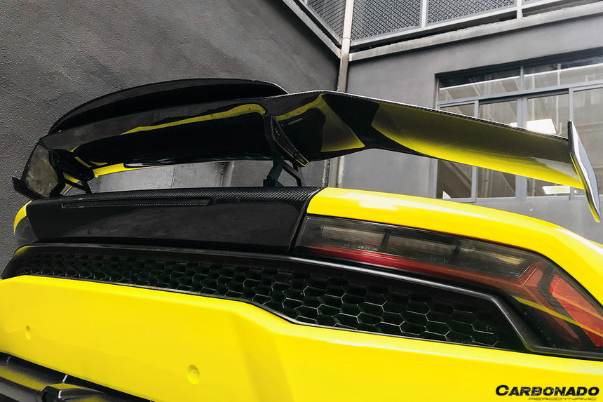 2015-2020 Lamborghini Huracan LP610/LP580 MD Style Carbon Fiber Trunk Spoiler w/ Base