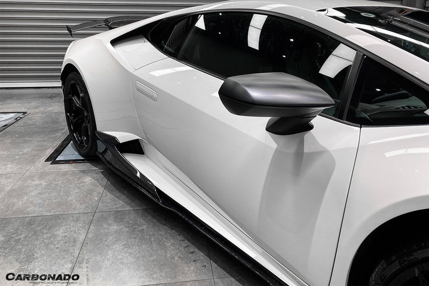 2015-2020 Lamborghini Huracan LP610/LP580 MD Style Carbon Fiber Side Skirts