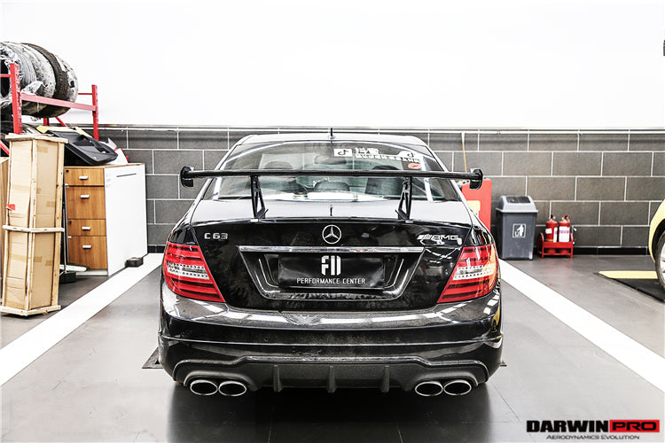 Mercedes Benz W204 C Class/ C63 AMG Sedan BKSS Style Carbon Fiber Trunk Spoiler