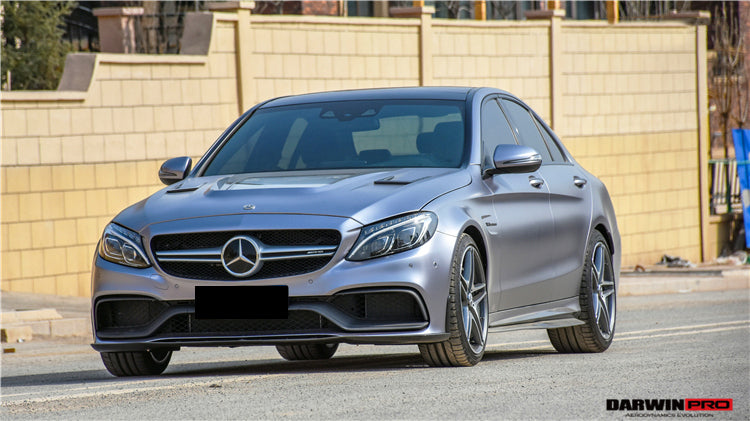 2015-2021 Mercedes Benz W205 C63/S AMG Sedan BKSS Style Carbon Fiber Front Lip