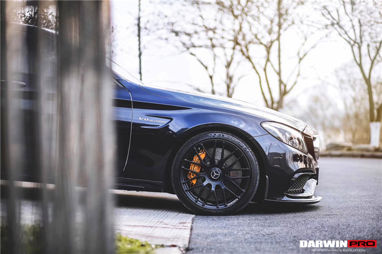 2015-2021 Mercedes Benz W205 C63/S AMG Sedan BKSS Style Carbon Fiber Front Lip