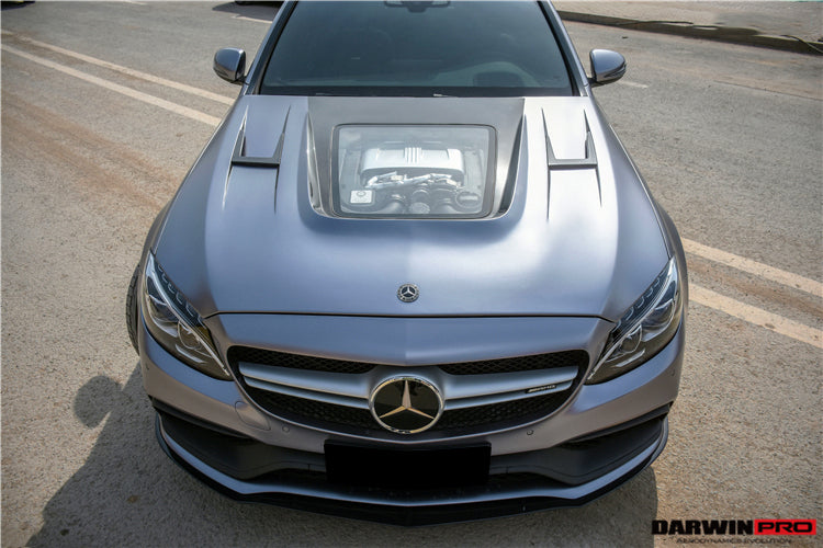 2015-2021 Mercedes Benz W205 C63/S AMG Sedan BKSS Style Carbon Fiber Front Lip