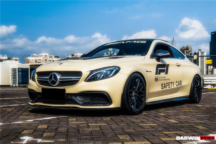 2015-2021 Mercedes Benz W205 C63/S AMG Coupe BKSS Style Carbon Fiber Front Lip