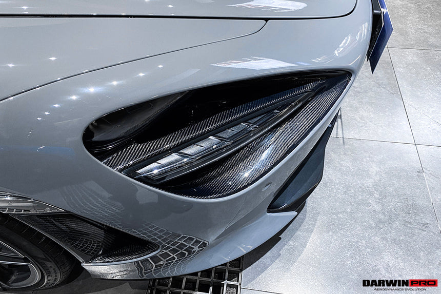 2017-2020 McLaren 720s Dry Carbon Fiber Headlight Inserts Tim Replacement