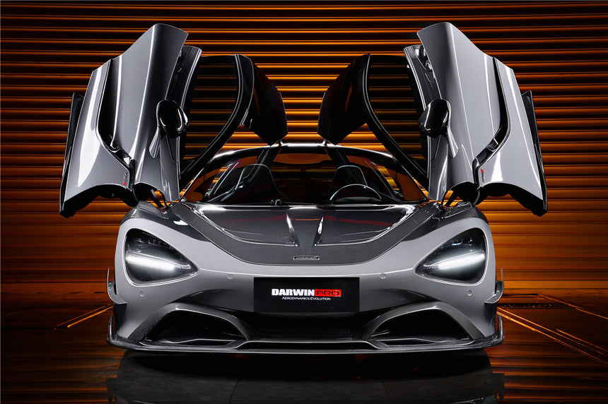 2017-2021 McLaren 720s Se²NWB Style Carbon Fiber Front Bumper Canards