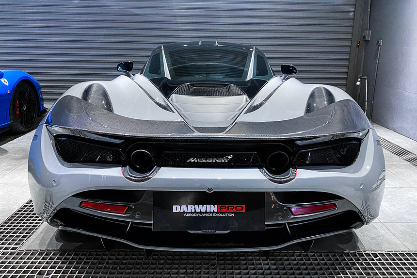 2017-2021 McLaren 720s Dry Carbon Fiber Rear Bumper Upper Exhaust Valance Panel
