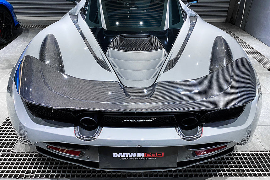 2017-2021 McLaren 720s Dry Carbon Fiber Rear Bumper Upper Exhaust Valance Panel