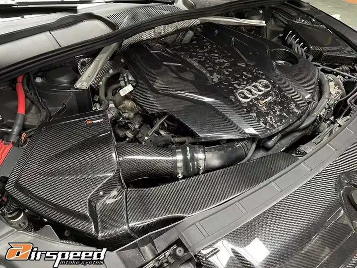 AUDI S4,S5,RS4,RS5 B9 Airspeed Brand 100% Dry Carbon Fiber Cold Air Intake System