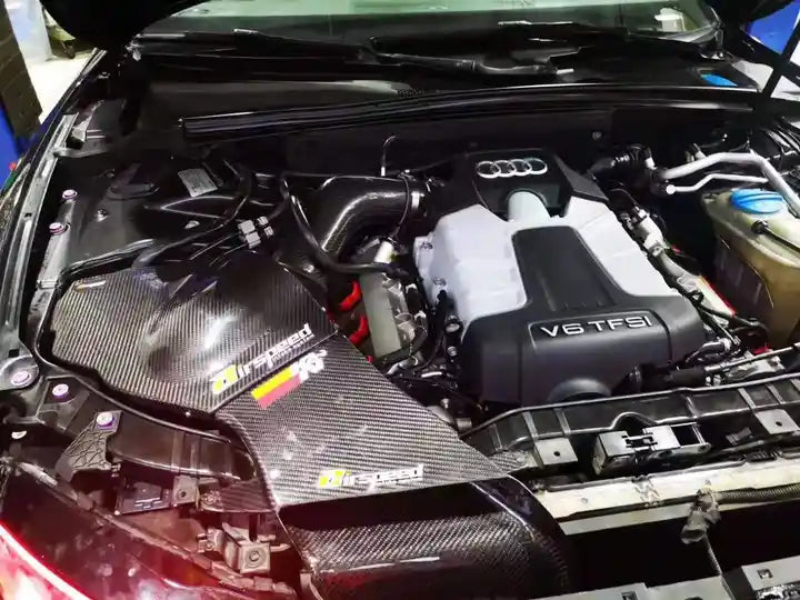AUDI S5 B8 EA837 Airspeed Brand 100% Dry Carbon Fiber Cold Air Intake System