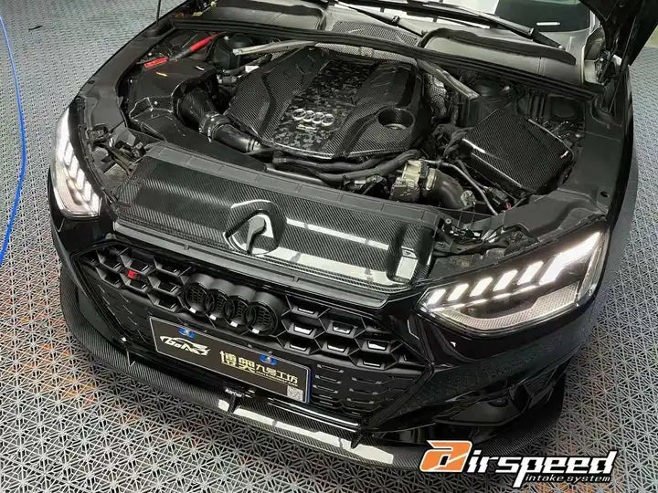 AUDI S4,S5,RS4,RS5 B9 Airspeed Brand 100% Dry Carbon Fiber Cold Air Intake System