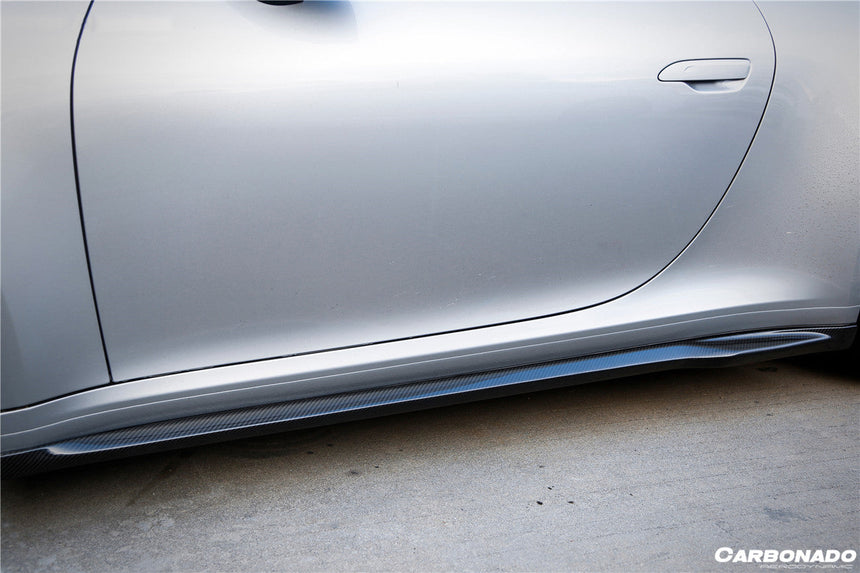2019-2023 Porsche 911 992 Carrera/S/4/4S/Targa/Cabriolet WP Style Dry Carbon Fiber Side Skirts