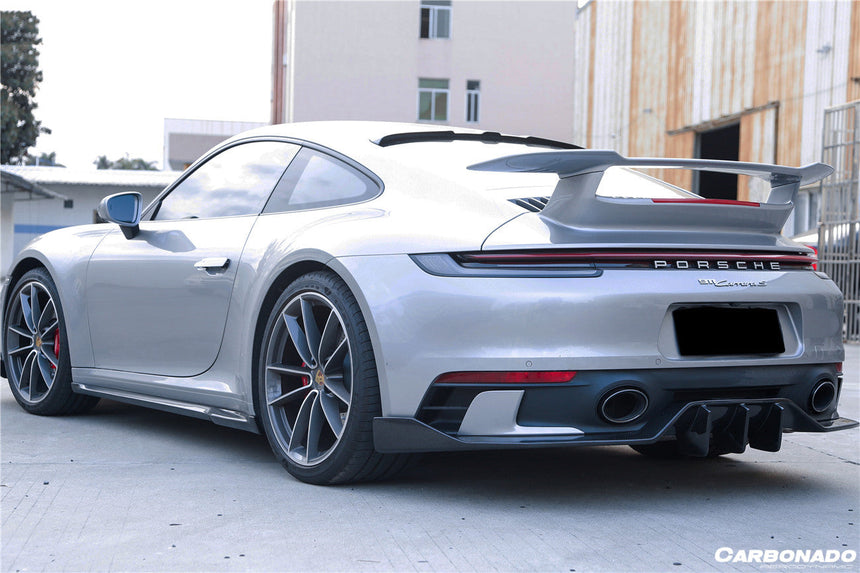 2019-2023 Porsche 911 992 Carrera/Targa Sport Design Bumper WP Style Dry Carbon Fiber Rear Lip