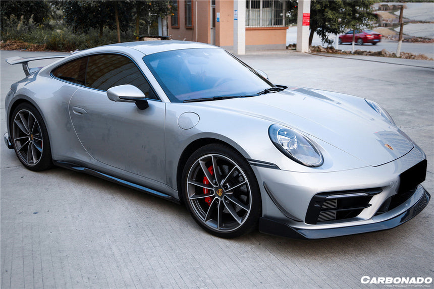 2019-2023 Porsche 911 992 Carrera/S/4/4S/Targa/Cabriolet WP Style Dry Carbon Fiber Side Skirts