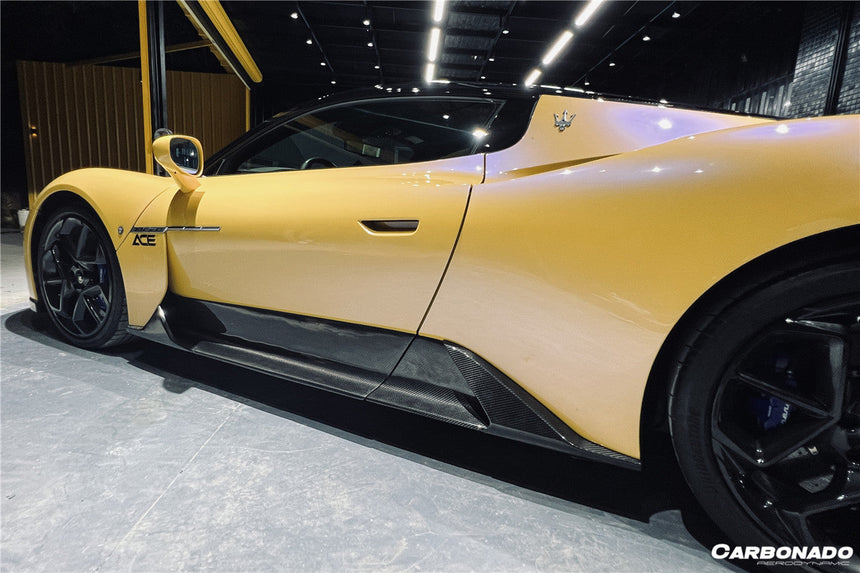 2020-UP Maserati MC20 OE Dry Carbon Fiber Side Skirts