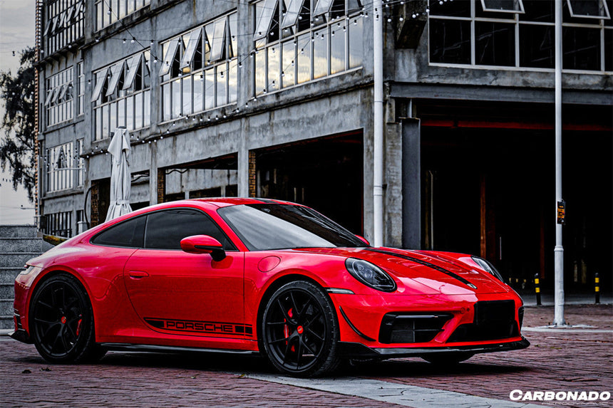 2019-2023 Porsche 911 992 Carrera/S/4/4S/Targa/Cabriolet WP Style Dry Carbon Fiber Side Skirts