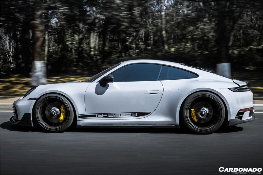 2019-2023 Porsche 911 992 Carrera/Targa Sport Design Bumper WP Style Dry Carbon Fiber Rear Lip