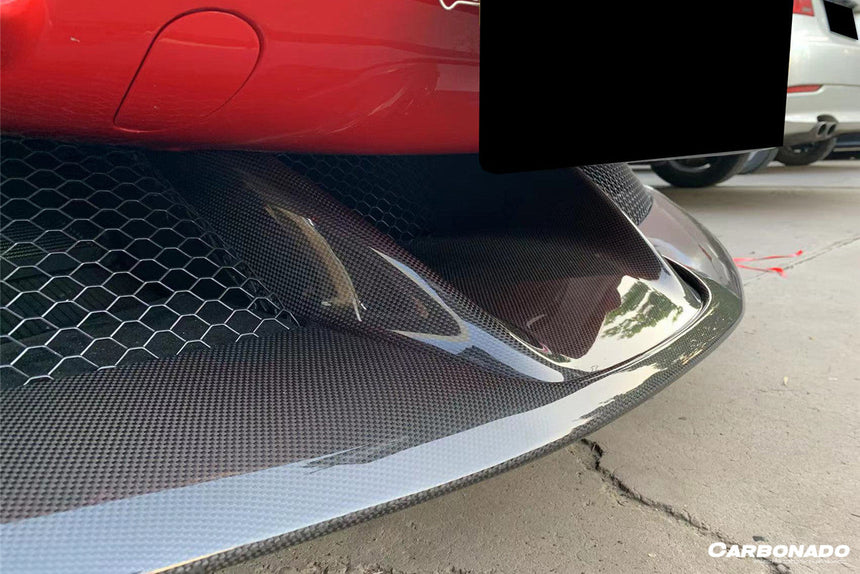 2020-UP Ferrari SF90 Stradale OE Style Autoclave Carbon Fiber Front Bumper Middle Air Vents