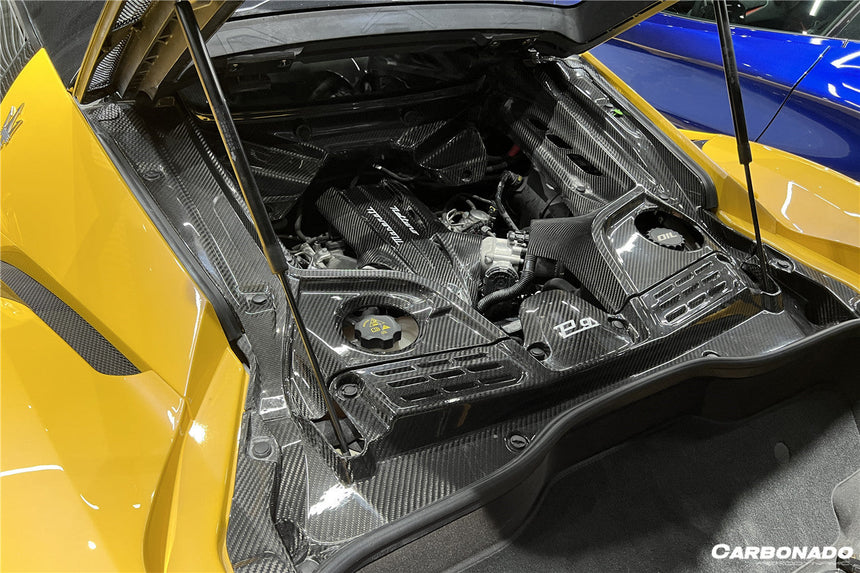 2020-UP Maserati MC20 Dry Carbon Fiber Engine Bay Room Interior
