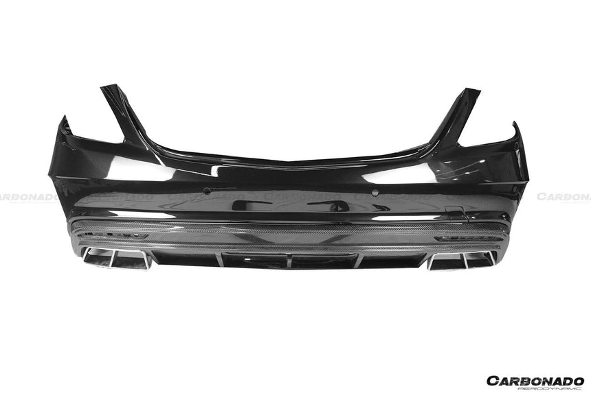 2017-2020 Mercedes Benz S63 W222 Sedan MSY Style Rear Bumper w/ Exhaust Tips