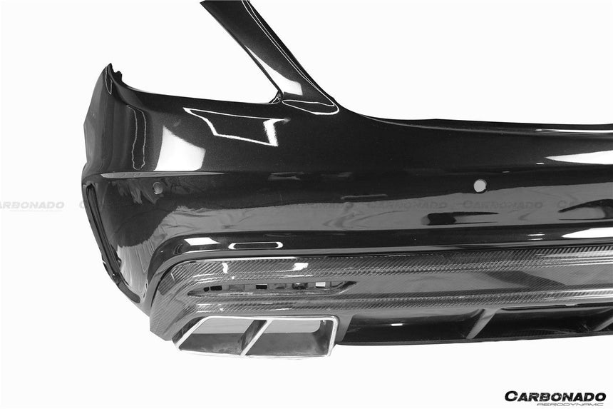 2017-2020 Mercedes Benz S63 W222 Sedan MSY Style Rear Bumper w/ Exhaust Tips