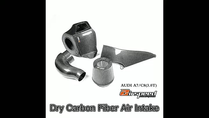 A6/ A7 / S6 / S7 (C8) 3.0T Airspeed Brand Dry Carbon Fiber Cold Air Intake System