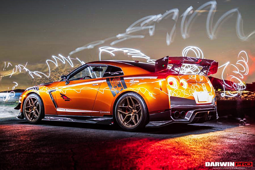 2017-2022 Nissan GTR R35 EBA BKSS Style Carbon Fiber Rear Diffuser