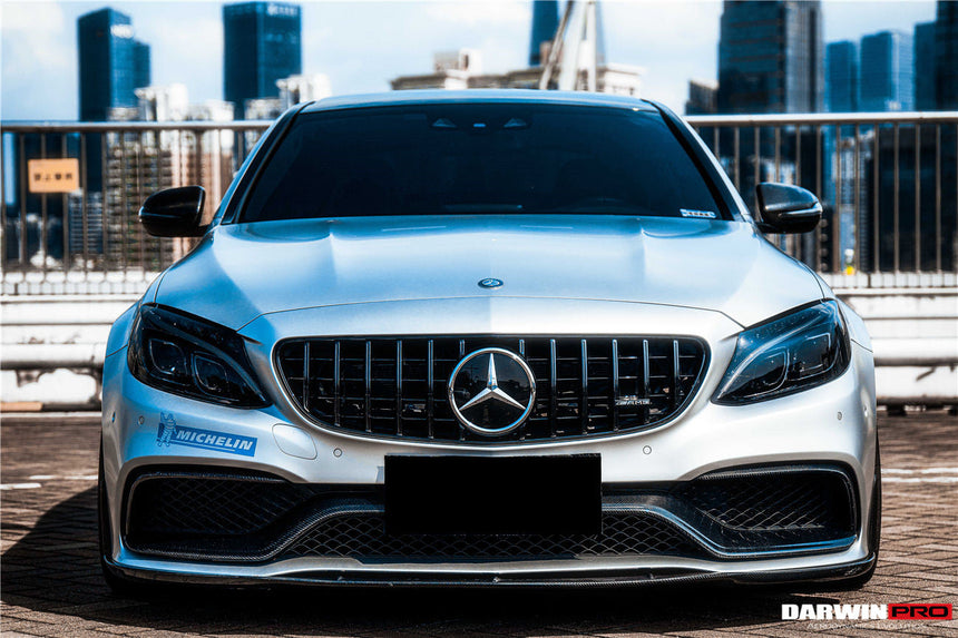 2015-2021 Mercedes Benz W205 C63/S AMG Sedan BKSS Style Carbon Fiber Front Lip