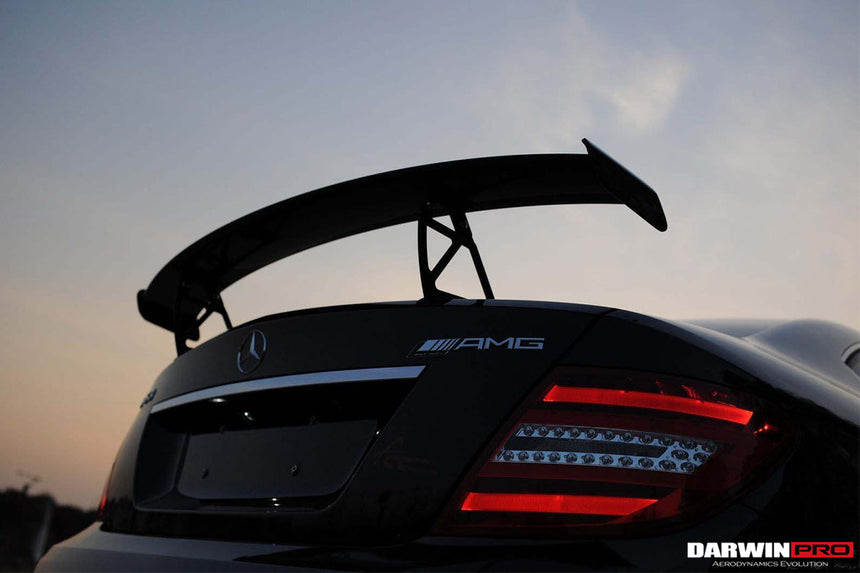 Mercedes Benz W204 C Class/ C63 AMG Sedan BKSS Style Carbon Fiber Trunk Spoiler