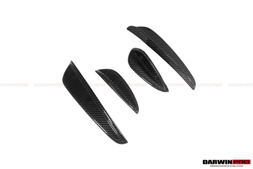 2015-2021 Mercedes Benz W205 C63/S AMG Coupe IMP Performance Partial Carbon Fiber Front Bumper w/ Grill & Canards