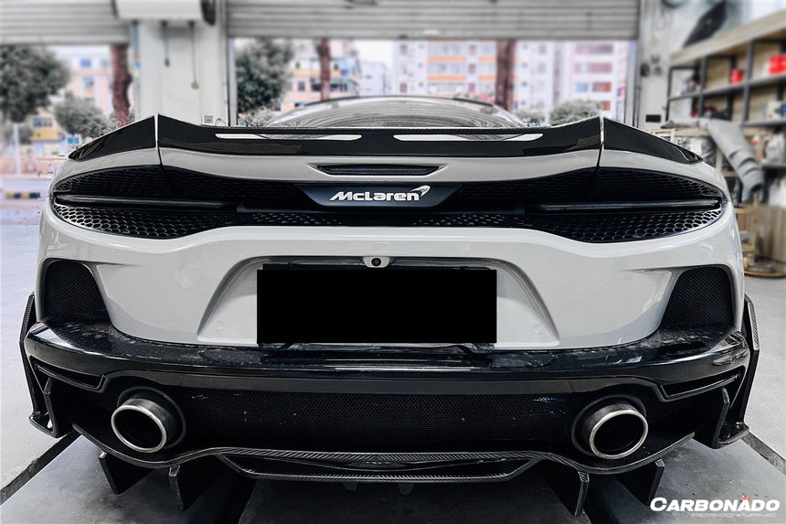 2020-2023 McLaren GT WP Style DRY Carbon Fiber Rear Diffuser Lip