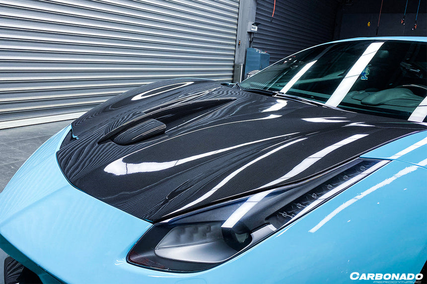 2015-2020 Ferrari 488 GTB/Spyder MA Style Carbon Fiber Hood