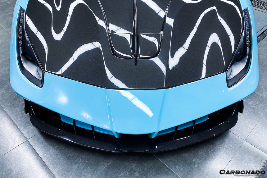 2015-2020 Ferrari 488 GTB/Spyder MA Style Partial Carbon Fiber Front Bumper